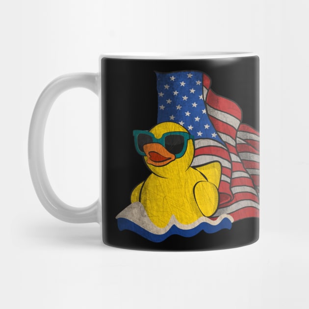 Vintage American Flag Giant Rubber Duck by All-About-Words